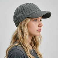 Casquette de baseball tricotée à rayures pour femme, respirante et ajustable, avec logo personnalisé, idéale pour l'été et les activités décontractées en extérieur
