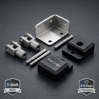 Juego de Bloques de Fijación y Articulaciones de Acero Coaxiales de Alta Resistencia con Montaje de Bisagra, Ensamblaje de Conexión, Fabricante CNC Personalizado
