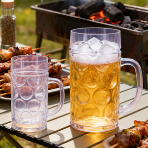 Wevi Cốc bia thủy tinh có tay cầm cốc bia công suất lớn cốc bia thủ công dày Cốc Nhà Bar cốc bia chuyên dụng - Product Image 6