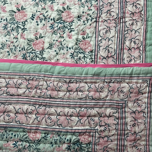 Edredón de Lujo Tejido a Mano con Diseño de Patchwork, Estilo Vintage, Tamaño Queen, Algodón Kantha, Manta Reversible Suave para Invierno para Hotel - Product Image 1