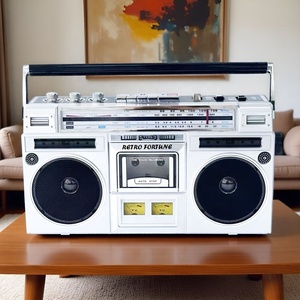 <span class=keywords><strong>Radio</strong></span> Portatile Multifunzione con Altoparlanti Stereo di Nuovo Design FM/AM/SW Doppio Indicatore Lettore/Registratore di Cassette Vintage - Product Image 2