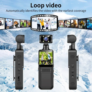 Cámara de Acción Deportiva M12 con Visión Nocturna, 4K HD, Portátil, de Bolsillo, 180° °   Mini Cámara Portátil Giratoria - Product Image 1