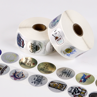 Autocollants Logo Personnalisés en Vinyle Imperméable en Rouleau – Impression d'Étiquettes Rondes pour l'Image de Marque des Produits