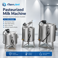 Industrielle Milch-Thermoverarbeitungsmaschine 10-1000L SUS304 Edelstahl-Ummantelungstank Digitale Temperaturkontrolleinheit GenJet