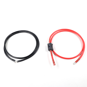 Kit de câble <span class=keywords><strong>d</strong></span>'<span class=keywords><strong>alimentation</strong></span> personnalisé avec porte-fusible, <span class=keywords><strong>section</strong></span> de câble de 25 mm2, câble PV noir - Product Image 5