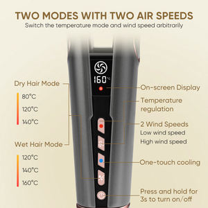 <span class=keywords><strong>Meilleur</strong></span> fer à lisser salon 2 en 1 fer plat humide à sec lissage avec air <span class=keywords><strong>plancha</strong></span> cabello fer à lisser à air chaud - Product Image 2