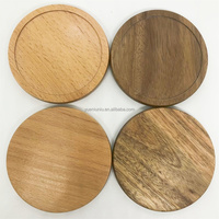 Usine personnalisé plaque affichage bois pot sous-verres plateau en bois tasse thé blanc gravé sous-verres pour boisson
