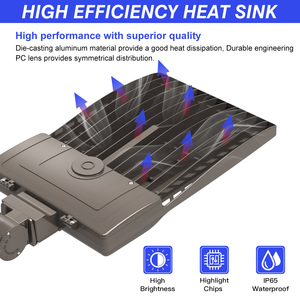 Area di parcheggio luce noi Stock 100W - 400W 100V -480V V IP65 lampada lampada a <span class=keywords><strong>Led</strong></span> per parcheggio lampioni per fotocellule - Product Image 5