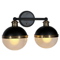 Lampe murale moderne de luxe vintage E26/E27 finition noire verre de graine sable or décoratif rond salon source de lumière LED