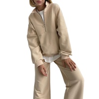 Mode femmes sport décontracté pull à capuche pull costume deux pièces ensemble survêtement et sweat à capuche ensemble pour les femmes