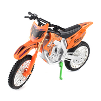 Vente en gros de moto tout-terrain miniature à l'échelle 1:8, modèle de moto miniature en métal moulé sous pression avec des sons pour enfants