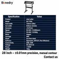 Presse à chaud KH-720A, traceur de découpe de vinyle 720 mm (28 pouces) 630 mm, compatible Signmaster ARTCUT Flexi CorelDraw pour autocollants et décalcomanies