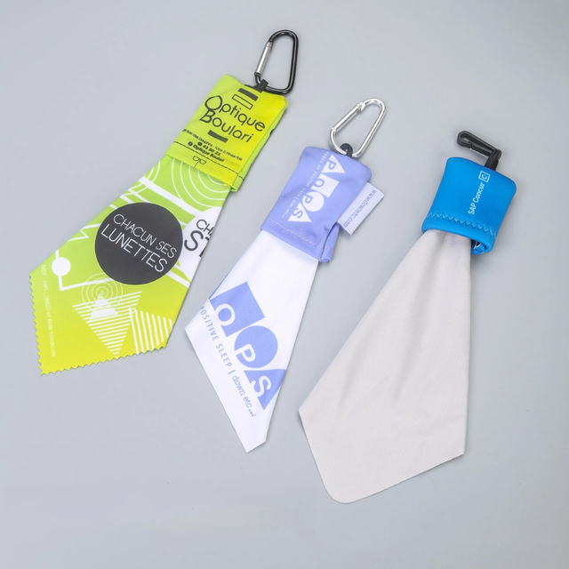 Customised Microfiber Quick Dry Glasses Cleaning Cloths Keyring Portable Screen Lens Cleaning Accessories-Manufacturer