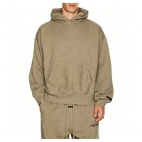 Sweat-shirt à capuche streetwear pour homme, molleton épais 320 GSM, vierge OEM pour sérigraphie et impression en relief