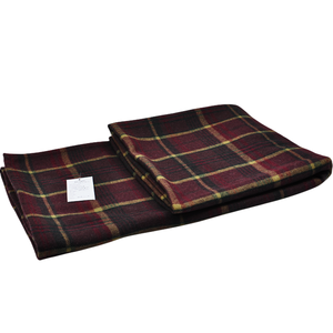 BLUE PHOENIX Coperte Invernali di Lusso in 100% Lana, <span class=keywords><strong>Plaid</strong></span> Tartan Intrecciato - Morbide a 2 Strati con Orlo Accogliente per Aereo e Casa - Product Image 1