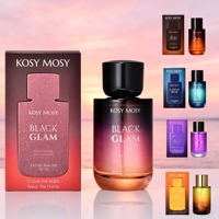 Parfum KOSY MOSY Black Glam EDP, flacon en verre dégradé, 100 ml, parfum pour femmes, plusieurs senteurs disponibles, étiquette privée personnalisée