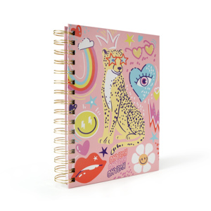Agenda giornaliera personalizzata senza data per studenti, con copertina rigida A5, a spirale, per obiettivi scolastici, diario settimanale e mensile. - Product Image 2