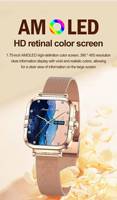 Montre connectée HK82 pour femmes, montre de sport Bluetooth, appel vocal, NFC, surveillance de la santé, surveillance de l'oxygène sanguin, MONTRE CONNECTÉE