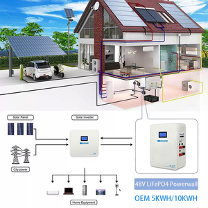 Batería de Almacenamiento de Energía LiFePO4 de 48V 5KWH con <span class=keywords><strong>Inversor</strong></span> Integrado de <span class=keywords><strong>5KW</strong></span>, Montaje en Pared, Protección IP64, Puerto de Comunicación CAN - Product Image 2