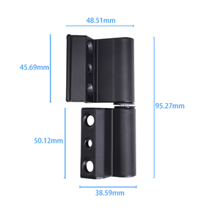 Charnière pivotante pour porte et fenêtre Quincaillerie à battants personnalisée en alliage d'aluminium Apposite Vente directe d'usine Excellente qualité - Product Image 2