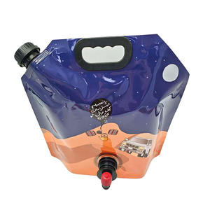 Custom PE <b>Plastic</b> <b>Packaging</b> Bottom Transparent Bag Leak Proof Portable Stand up Spout Valve Gravure Printing Beer Beverage - Product Image 1