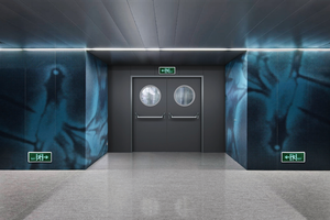 Porte intérieure moderne de haute qualité en acier ignifugé 3Hr insonorisée avec revêtement en poudre pour hôtels maisons appartements hôpitaux cuisines - Product Image 4