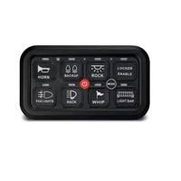 Panel de interruptores de 8 bandas Control de aplicación caliente P1 interruptor impermeable multifunción Compatible con camión RV Offroad Marine Tacoma Jeep