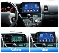 10 pouces écran tactile Headunit Android Auto Carplay autoradio Double Din lecteur stéréo pour Toyota Wish 2003 2004 2005 2006