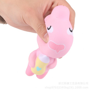 Pink Baby <b>Squishy</b> Toy Irregular Shape Plastic Stress Relief For Kids Birthday Gift - Product Image 1
