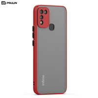 Casing HP Skin Feeling 2 in 1 TPU+PC Hard Matte untuk Infinix Hot 40 30 30i 20 20i Play Note 40X Pro Pro+