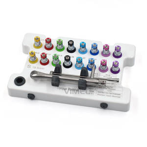 Boîte à outils de restauration dentaire portative avec clé dynamométrique universelle colorée, équipement de restauration implantaire, accessoire de thérapie buccale - Product Image 3