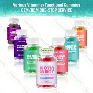 Healthife OEM Suppléments pour les yeux <span class=keywords><strong>Ester</strong></span> de lutéine de myrtille Gummy 60gummies/bouteille Gummies aux myrtilles - Product Image 4