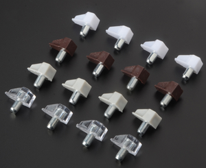 Supporti per Mensole in Plastica Trasparente Autobloccanti, Clip per Armadi e Perni per Librerie, per Mobili da Cucina e Scaffali - Product Image 3