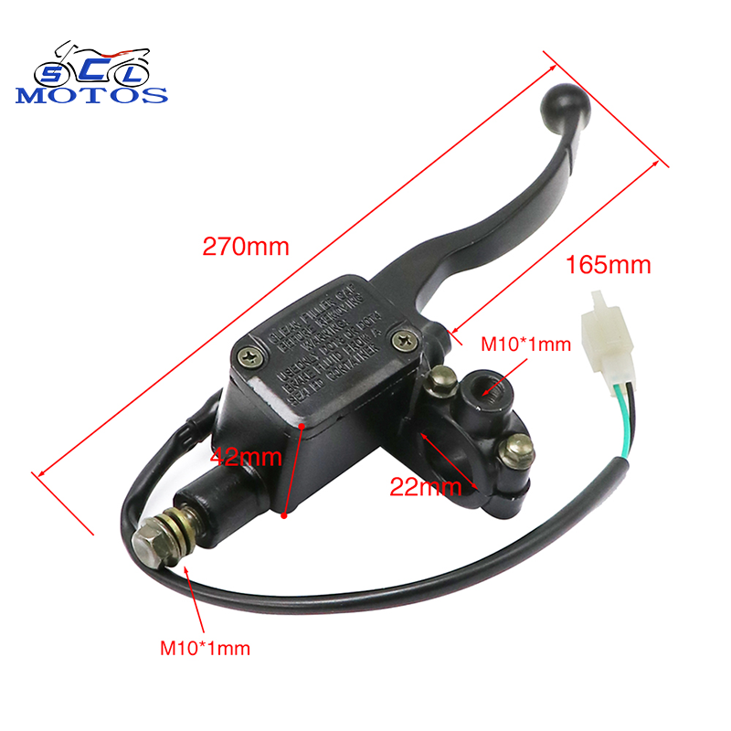 Motorcycle FZ16 Handle Brake Fluid Caliper Master Front Brake Lever Pump Hydraulic Pump Cylinder Assy