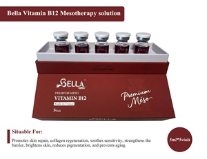 Bella Vitamine B12 & <span class=keywords><strong>Acide</strong></span> <span class=keywords><strong>Hyaluronique</strong></span> Soin Anti-Âge Anti-Rides Contour des Yeux <span class=keywords><strong>Injection</strong></span> Liquide 5ml pour Hydratation & Éclat de la Peau - Product Image 1