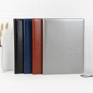 Cartella di presentazione multifunzionale in pelle goffrata A4 di cancelleria per ufficio personalizzata con Logo personalizzato per documenti <span class=keywords><strong>e</strong></span> file - Product Image 3