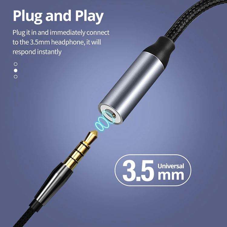 Nylon Braided Type C Audio Audio Adapter - Image 4