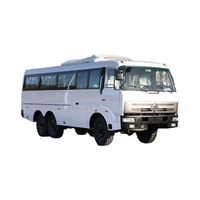 Nouvel autocar Dongfeng 28 places Euro 3 Diesel à transmission manuelle, bus tout-terrain 6x6, 190 ch, cabine à toit plat, 7500 kg, moteur 4-6L