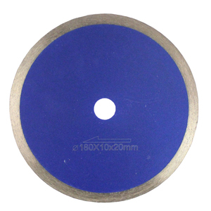 Lame de scie en marbre continu <span class=keywords><strong>ultra</strong></span>-dur diamant pressé à chaud fritté coupe humide lame de scie en porcelaine <span class=keywords><strong>disque</strong></span> diamanté sans dents - Product Image 1