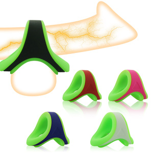 Anillo de bloqueo de silicona para hombre Anillo de resistencia compuesto de retardo de doble color Manga de bloqueo triple Anillo de silicona luminoso <span class=keywords><strong>JJ</strong></span> al por mayor - Product Image 1