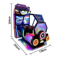 Simulateur de conduite dynamique de vol d'avion de course de mouche à pièces d'arcade d'amusement