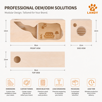 Maison pour hamster en contreplaqué avec logo personnalisé, assemblage DIY, cachette multi-niveaux en bois pour hamster, accessoires pour cage à hamster