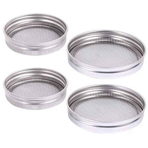 Usine en gros en acier inoxydable germination maille couvercle Mason Jar germination couvercle maille crépine - Product Image 4