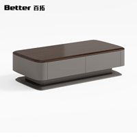 Table basse multifonctionnelle en bois, très vendue, luxe moderne, minimaliste, rectangulaire, pour salon, maison
