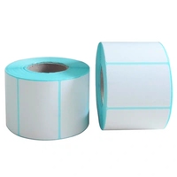 Papier thermique autocollant à trois couches de protection pour étiquettes d'expédition rapide en rouleau