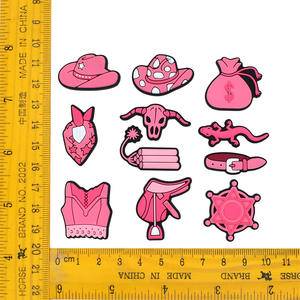 Breloques pour chaussures en PVC souple de la série Denim Women avec boucles décoratives amovibles, couleur personnalisée, 2,5-3,5 cm - Product Image 2