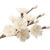 Fleurs solaires décoratives en bois, pour diffuseur d'arôme et de parfum