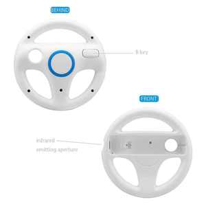 Nuovo Volante Controller con Impugnatura per Nintendo <span class=keywords><strong>Wii</strong></span> <span class=keywords><strong>e</strong></span> <span class=keywords><strong>Wii</strong></span> <span class=keywords><strong>U</strong></span>, Supporto per Joy-Con <span class=keywords><strong>e</strong></span> Joy-Pad, Accessori per Giochi di Corse - Product Image 2