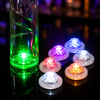 Sincen Factory Supply ABS Round Disc Color Shift Duty Free Beverage Shelf Hotel Bar Supplier Export Under Bottle Light