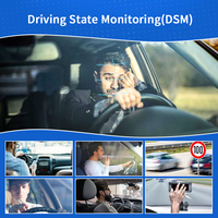AlwayCare Enregistreur vidéo de surveillance conducteur (MDVR) IA pour véhicule commercial, 4 canaux 1080p, 4G GPS WiFi, basé sur Linux, 12-24V, double 512 Go